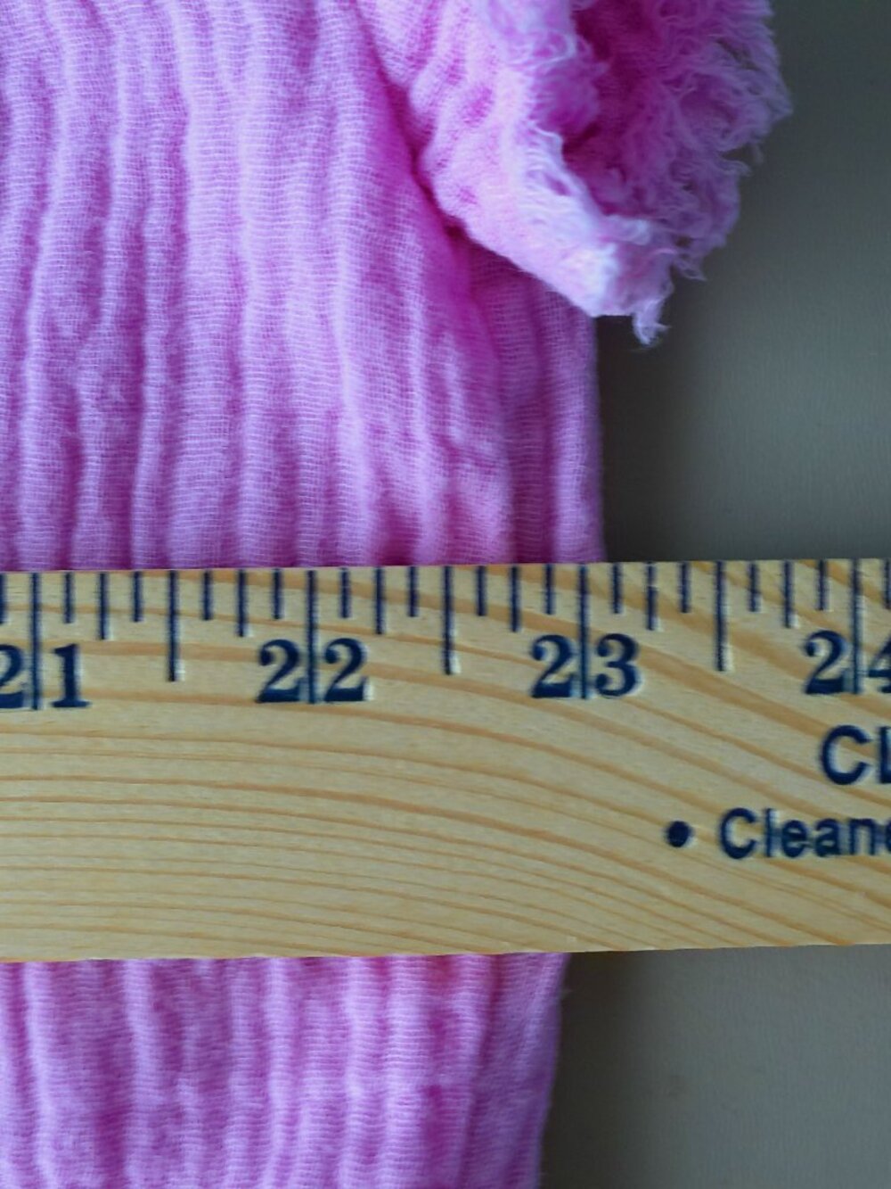 UMGEE USA Slveless Collared Button Down 100% Cotton Pink Mini Dress w/Raw Hems L - Picture 6 of 7